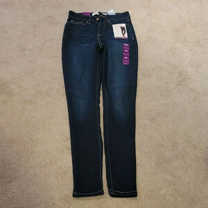 Levi's Signature Gold Size 4L Mid Rise Skinny Jeans Dark  Blue 4L W27 L32